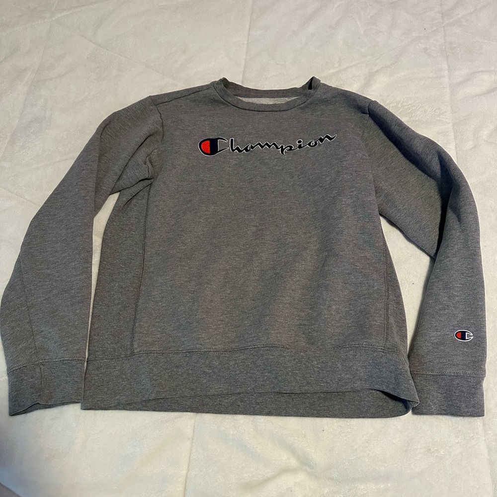 Kids Champion Grey Crewneck